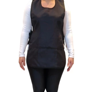 Avental Bata Unisex Tam Unico Preto