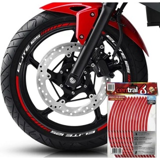 Kit Adesivos Friso E Pleter Roda Honda Biz 125 Personalizado