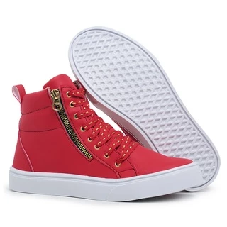 Tênis feminino Zíper - Vermelho