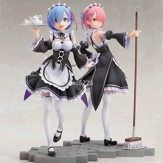 21cm Re:ZERO Iniciando A Vida Em Outro Mundo Anime Figura Rem Ram Ação Figurine Modelo De Brinquedos Colecionáveis