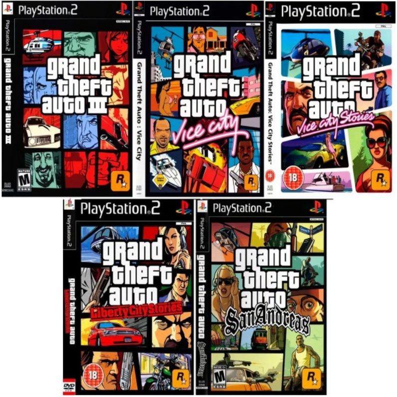 5 Jogos Ps2 Gta em Português