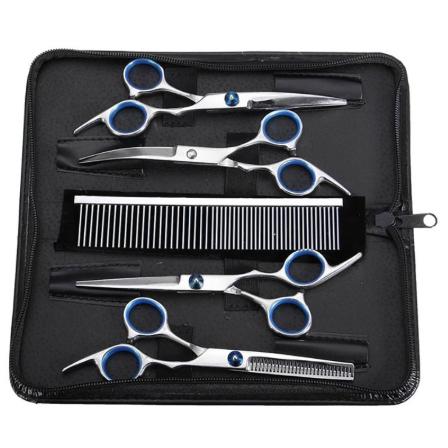 5Pcs/set Pet Grooming Tesoura Kit De Curvada Para Cães (Manufaturas Por Atacado)