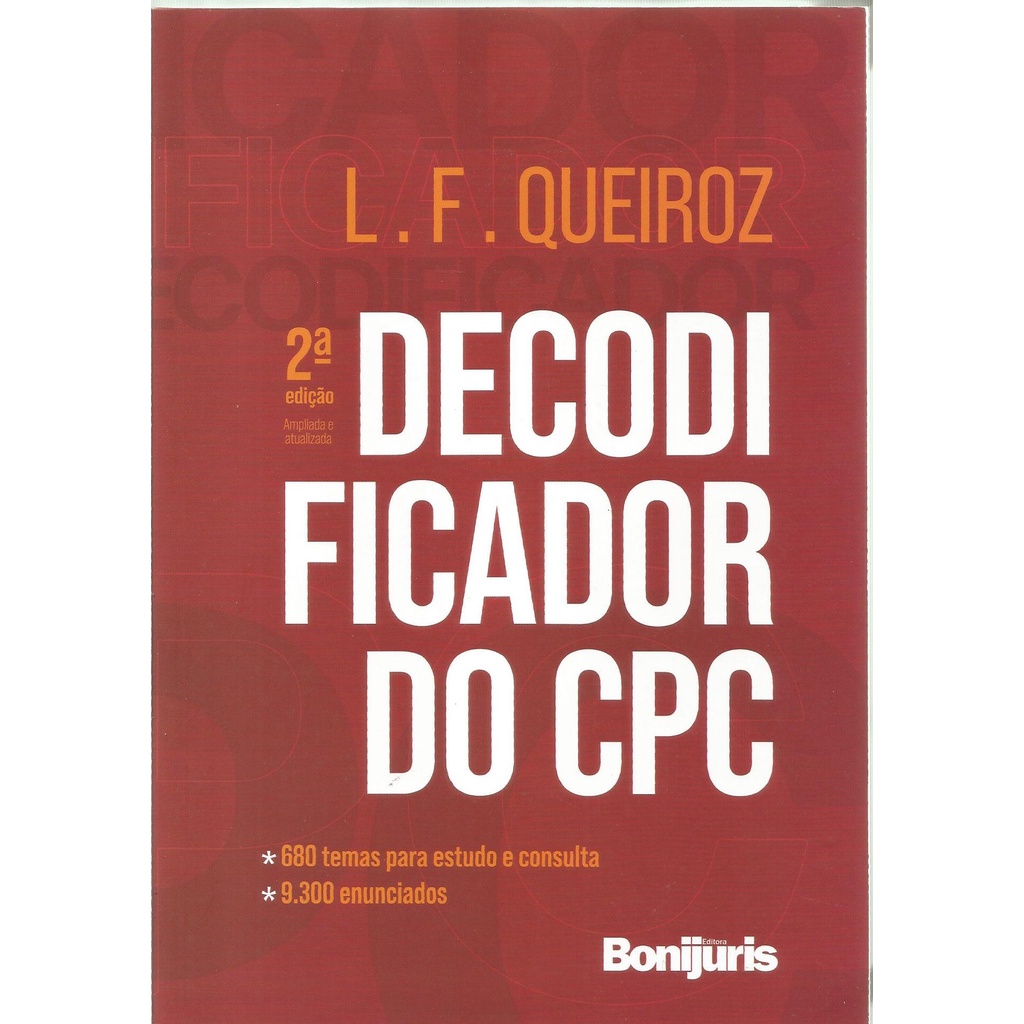 Livro: Decodificador do cpc. | Shopee Brasil