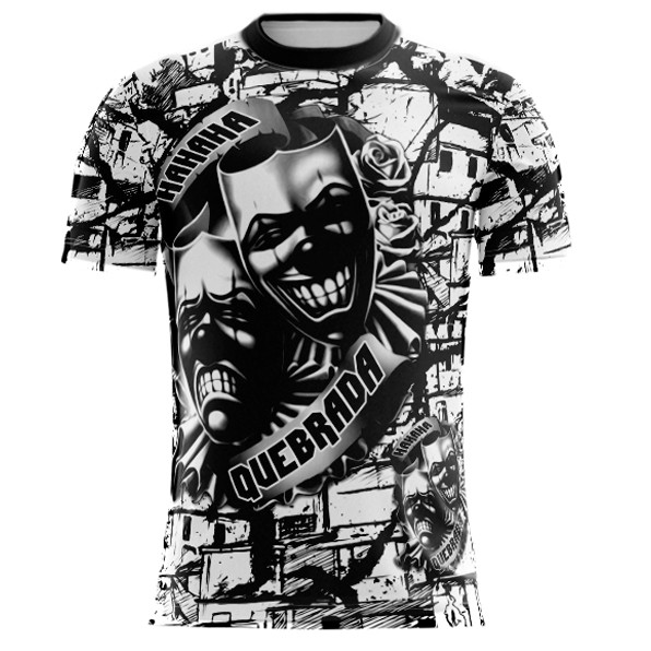 Camiseta de Quebrada Favela Moto Grau Chora Agora Ri Depois