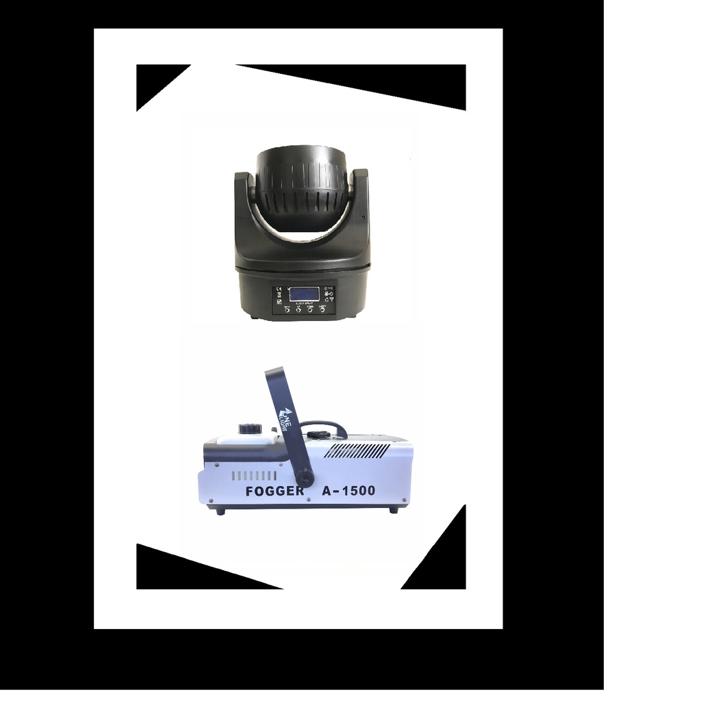 KIT 2 MOVING MINI B-EYE 6X15W RGBW + MAQUINA DE FUMAÇA 1500W | Shopee ...