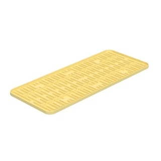 Tapete AMARELO de Pia para Copos Organizador Escorredor Single Coza Brinox - 42cm