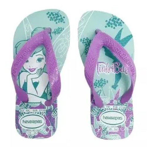 Chinelo Havaianas Kids Original Tinkerbell Sininho Tinker bell