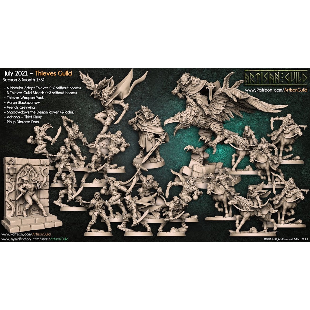 Miniaturas para RPG - Thieves Guild (D&D, PathFinder, miniatura, Board ...