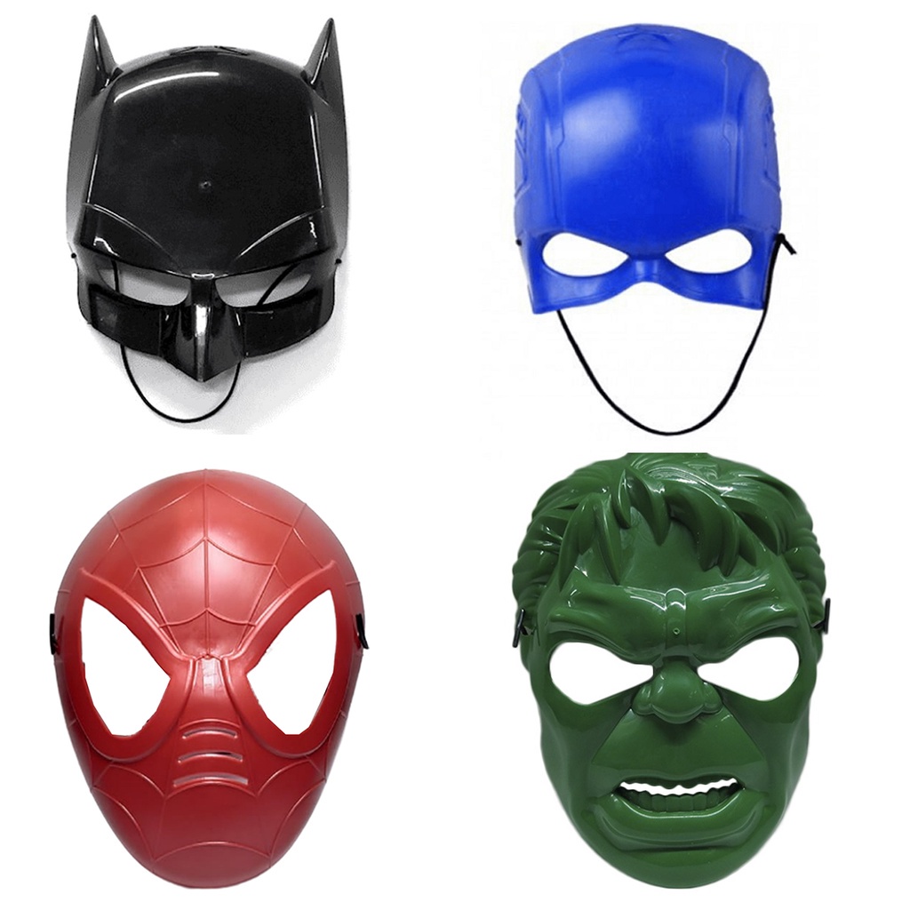 Máscara Super Heroi Vingadores Personagens Carnaval Infantil | Shopee ...