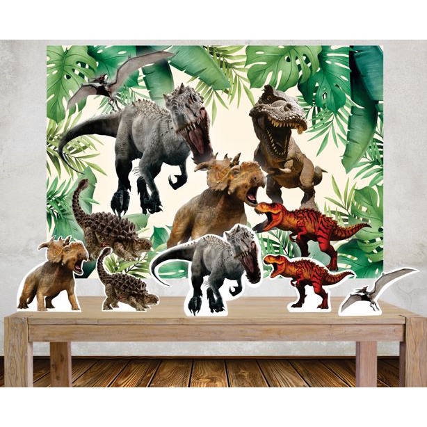 Decorlife dinossauro decorações de terceiros para o rapaz Aniversário,  Bonitinha Complete Pack inclui 3D balões de dinossauros, Pino a cauda no  jogo de dinossauros, Feliz Aniversário Banner, - China Decoração de Natal