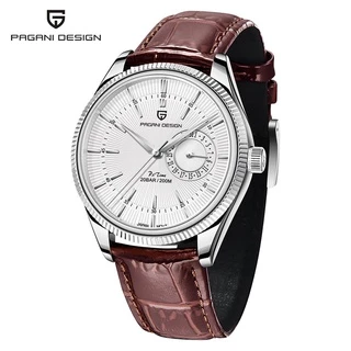 [100% Genuíno] PAGANI DESIGN Novo Estilo Homem 200m Relógio de Quartzo à prova d'água Relógio de Vidro Safira Relógio de Aço Inoxidável PD-1689
