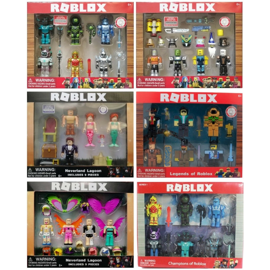 Conjunto Boneco De Ação Roblox - Miniatura Pacote Figuras Robô Blox