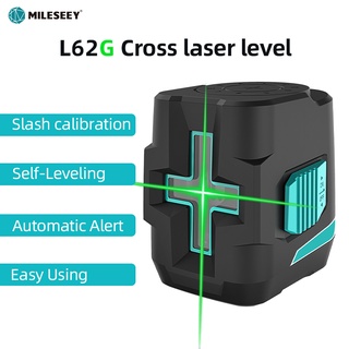 Mileseey L62G Nível Laser Verde 2 Linhas , Mini Portátil , Automático , Pode Conjunto De/Não Acompanha Medida
