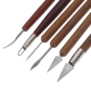 Ferramentas De Argila Potter 6 Pçs/Set Cerâmica Do Polímero Modelagem Escultura Cera Ferramenta