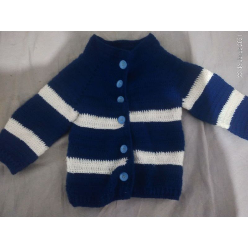 Sueter de store croche infantil masculino