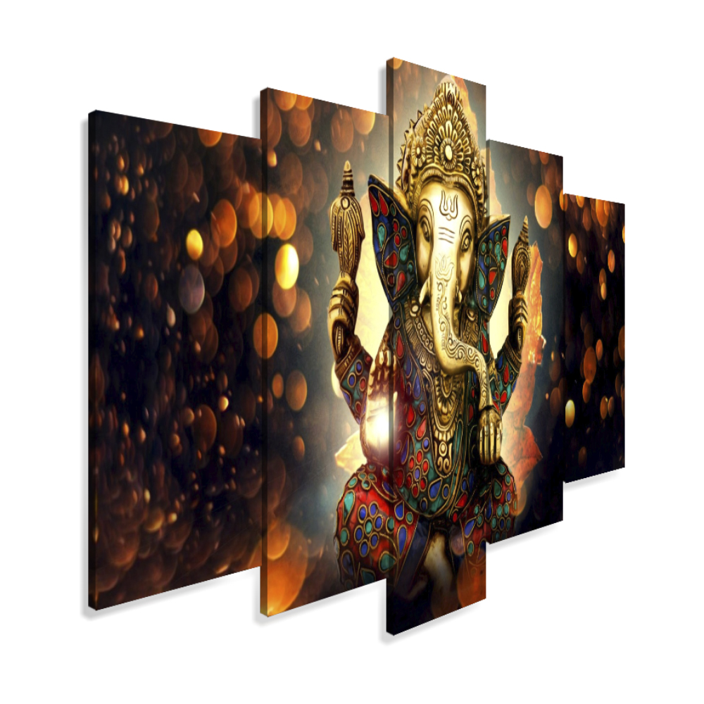 Quadro Decorativo 129x63 Sala Lord Ganesha Elefante | Shopee Brasil
