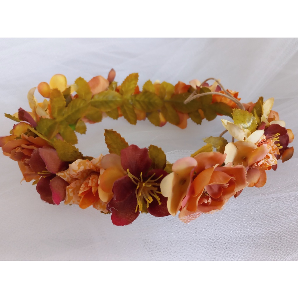 Coroa de flores terracota | Shopee Brasil