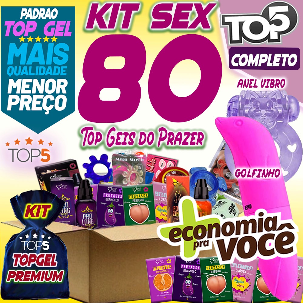 Kit Sex Shop 80 Produtos Eróticos Para Adultos E Sexy Shopee Brasil 2673