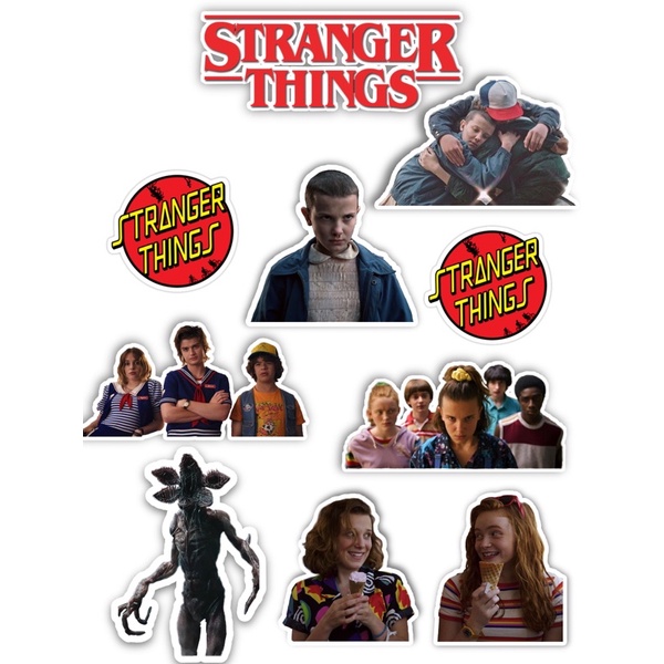 Topo De Bolo Topper Stranger Things Personagens Shopee Brasil