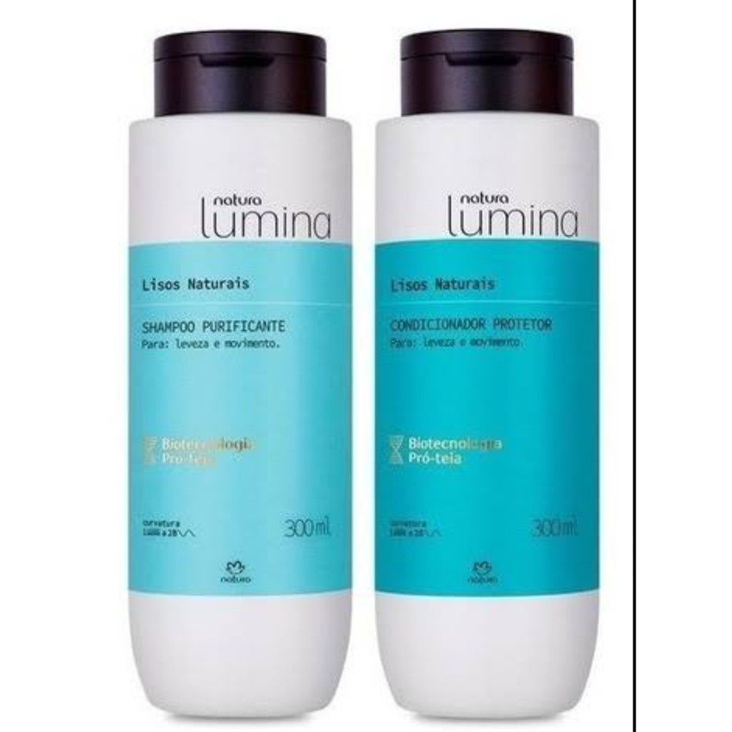 Kit Shampoo + Condicionador Natura Lumina Lisos Naturais | Shopee Brasil