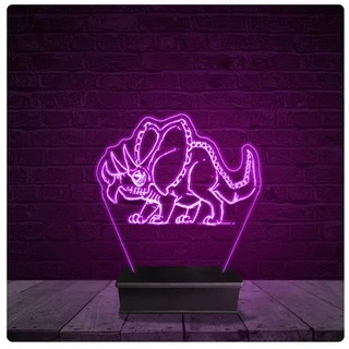 Luminária e Abajur Acrílico Led - Dinossauro 12