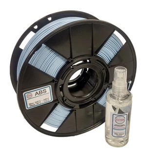 Filamento ABS Premium virgem Azul Claro bebê 1,75mm alta qualidade 1Kg para impressora 3D + adesivo líquido 100ml
