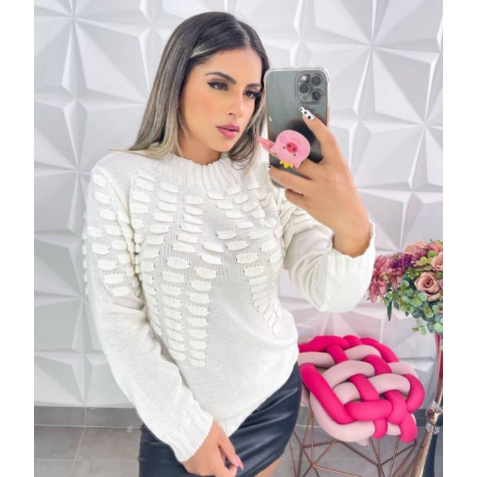 Blusa feminina best sale inverno 2019