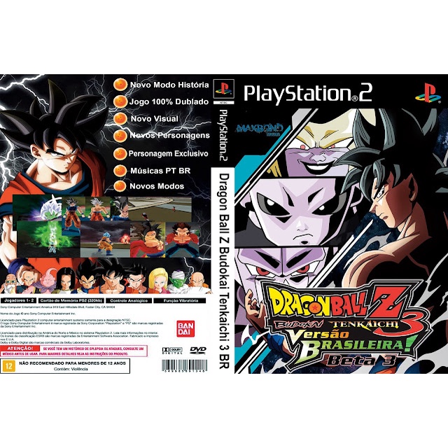 Dragon Ball Z Budokai Tenkaichi 3 Versão Brasileira #3 DUBLADO - Aparece o  Black Goku - PS2 