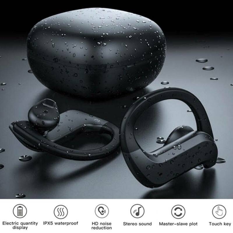 Fone De Ouvido Intra-Auricular Esportivo Sem Fio Bluetooth 5.0 Com ...