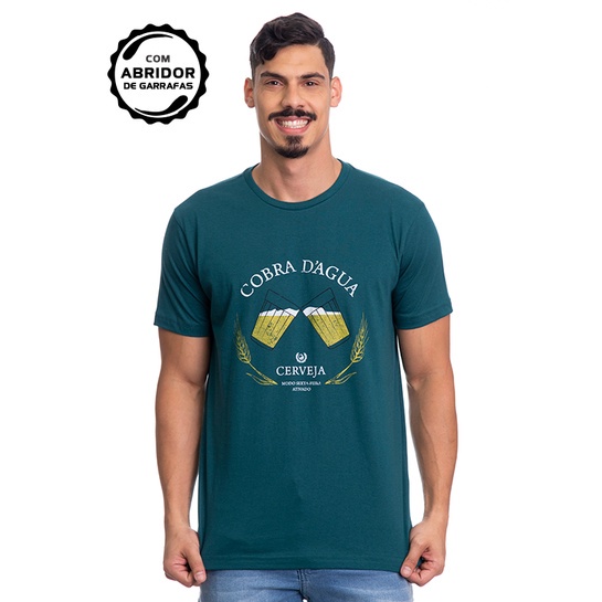 Camiseta Cobra D'agua Música Boa - Verde Ecuro