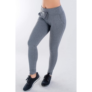 Calça Legging Meia Cinta Academia Romance Fitness Feminino