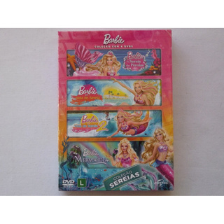 Coleção Barbie Sereias - Box com 4 DVDs - Novo Lacrado