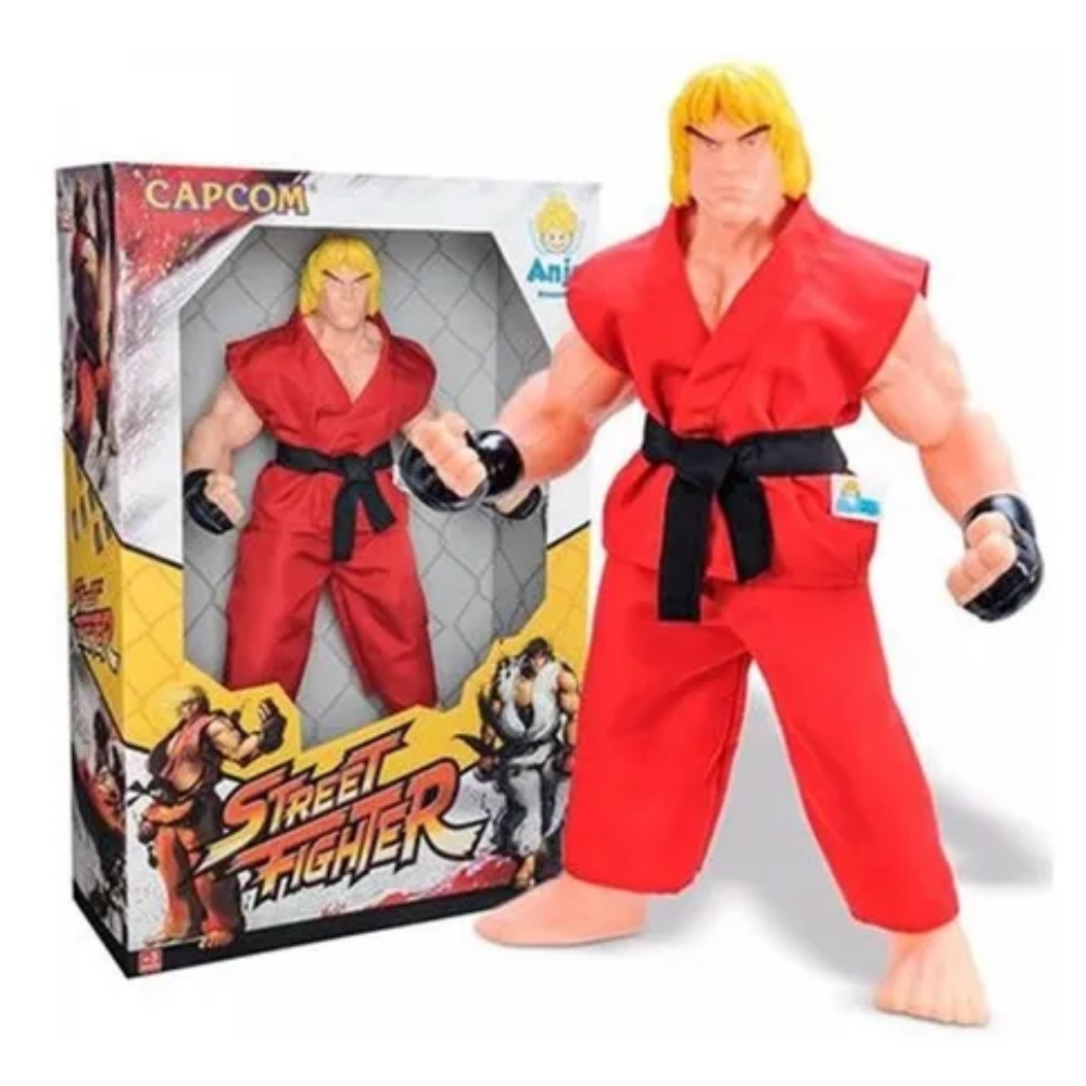 Boneco Street Fighter Colecionável Brinquedo 43cm Ken | Shopee Brasil