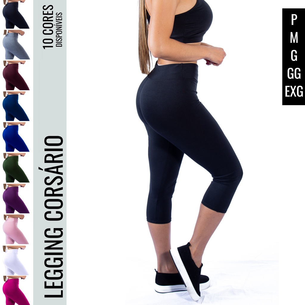 Corsario Calça Legging Capri Fitness