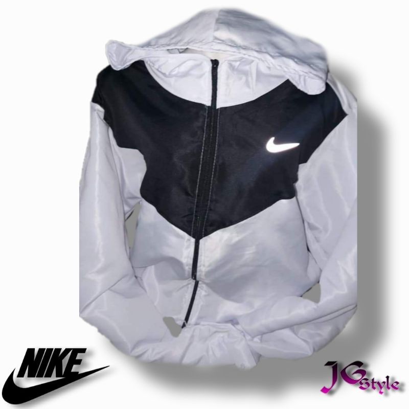 Corta vento da nike preto store e branco