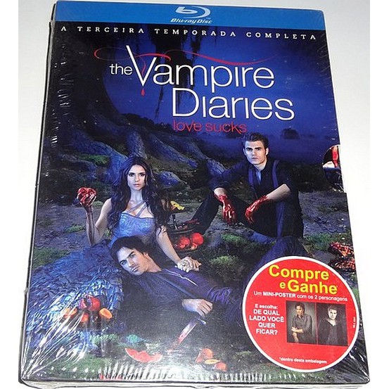 Blu-ray The Vampire Diaries 1 Temporada Original Lacrado Dub.Leg. Diarios  de um vampiro