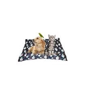 colchonete ipermeável dobravel cama portatil para pet cachorro gato 60cm x 60 cm petlove preto estampado novo