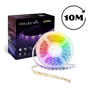 Fita De Led Smart Wi-Fi Inteligente Rgb Colorida Alexa Agl 10 metros
