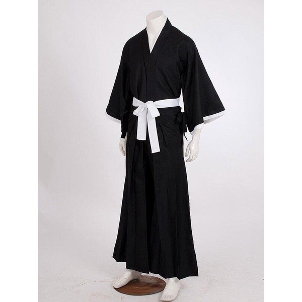 COS World Bleach Kurosaki Ichigo Robe Capa Casaco Anime Japonês Cosplay ...