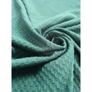 Tecido Malha Jacquard Everest Verde ( Malha Piquet) - 1 metro.