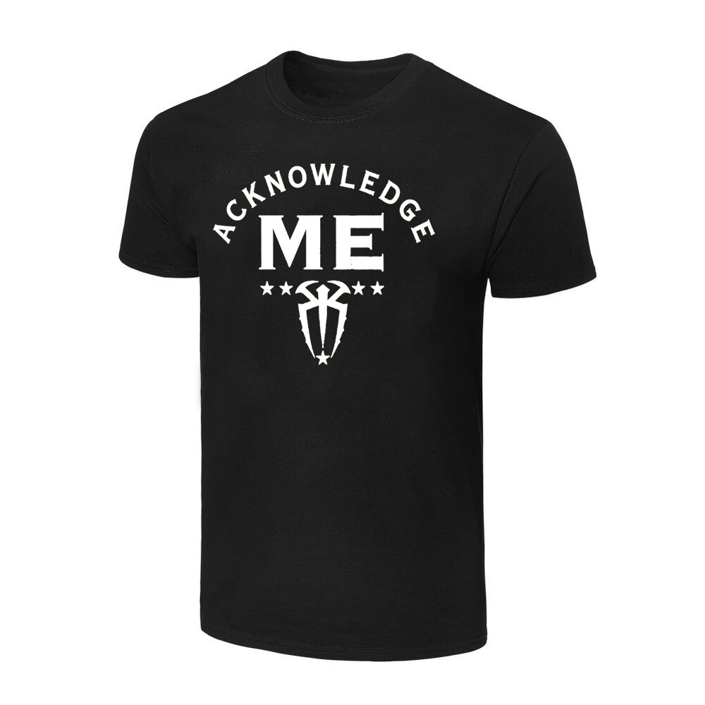 Camisa Wwe Roman Reigns Acknowledge Me White T-shirt