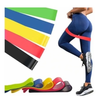Kit 5 Mini Band Elastico Exercicio Treino Em Casa Academia