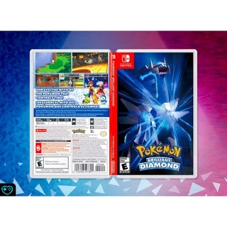 Pokémon Brilliant Diamond Encarte Impresso - Nintendo Switch - Reposição de Capa Frente e Verso - Substituição de Capinha e Case / Caixa