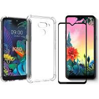 Custodia A Libro Con Portafoglio Per LG K50S – Pelle Sintetica Blu – Protezione Antiurto