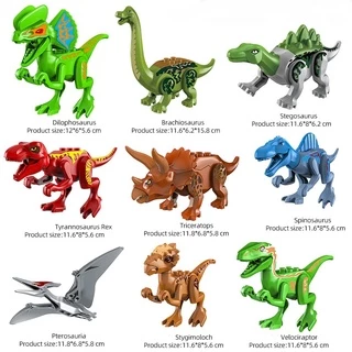 Dinossauro Do Mundo Jurássico Saco De Montagem Bloco De Construção Animal Pequeno Modelo De Quebra-Cabeça Infantil