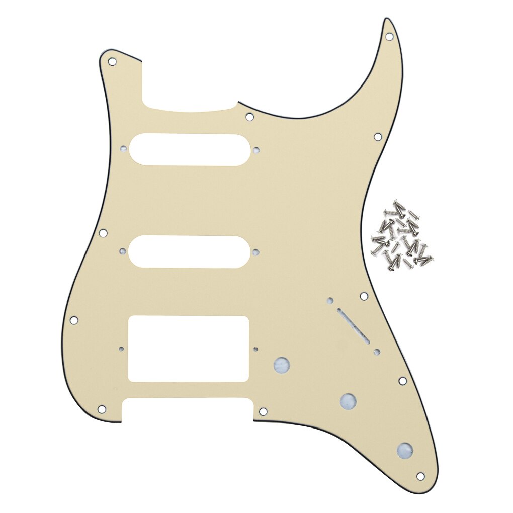FLEOR Set de guitare électrique Pickguard de style SSS avec vis de
