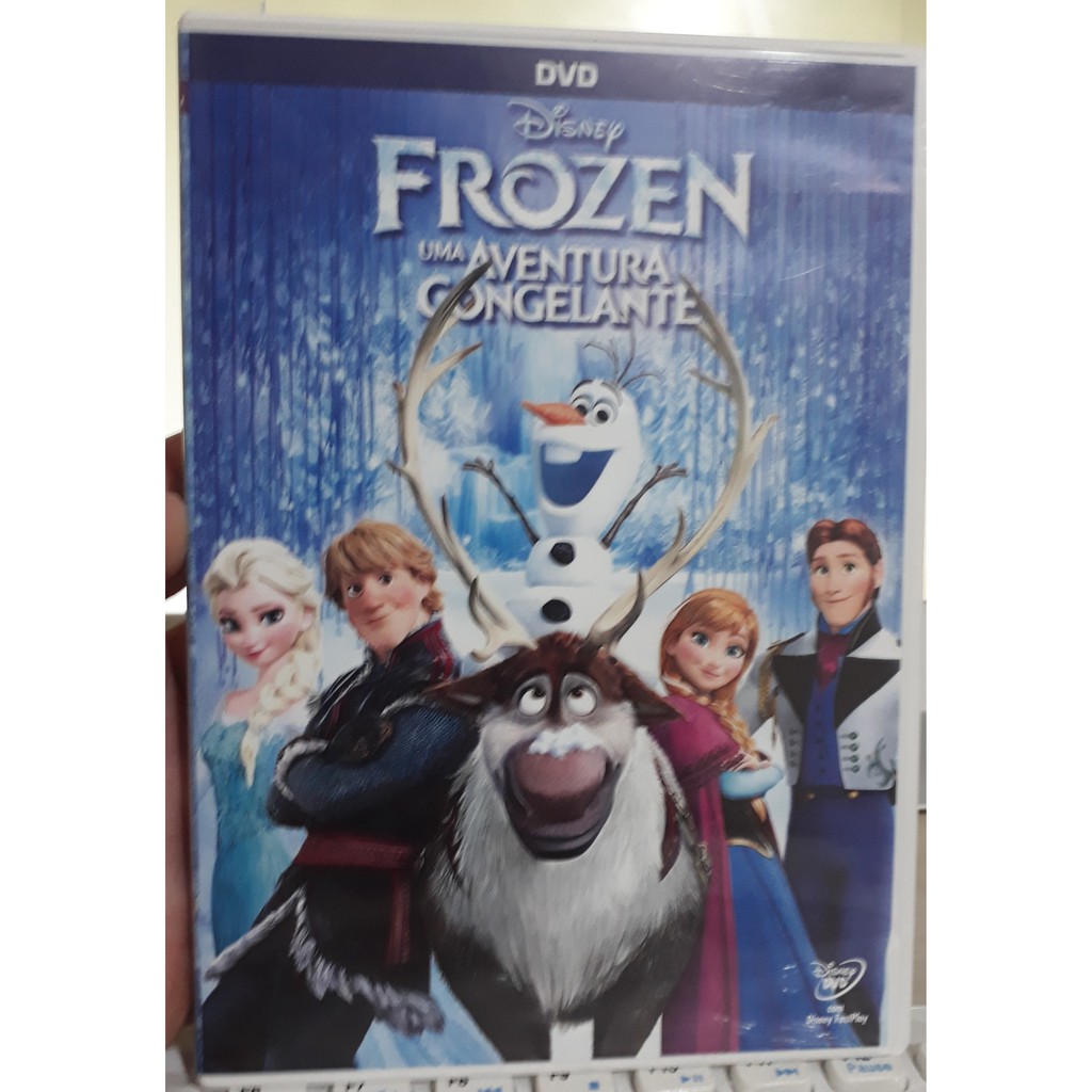 Dvd Frozen Uma Aventura Congelante Disney Elza Ana Olaf Sven | Shopee ...