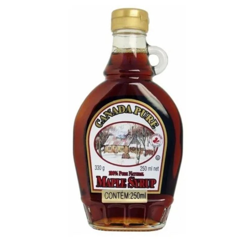 Maple Syrup 100 Natural 250ml Canada Pure Shopee Brasil