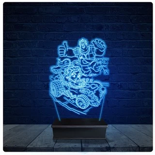 Luminária Led Acrilico Abajur - Detona Ralph 03 Presente