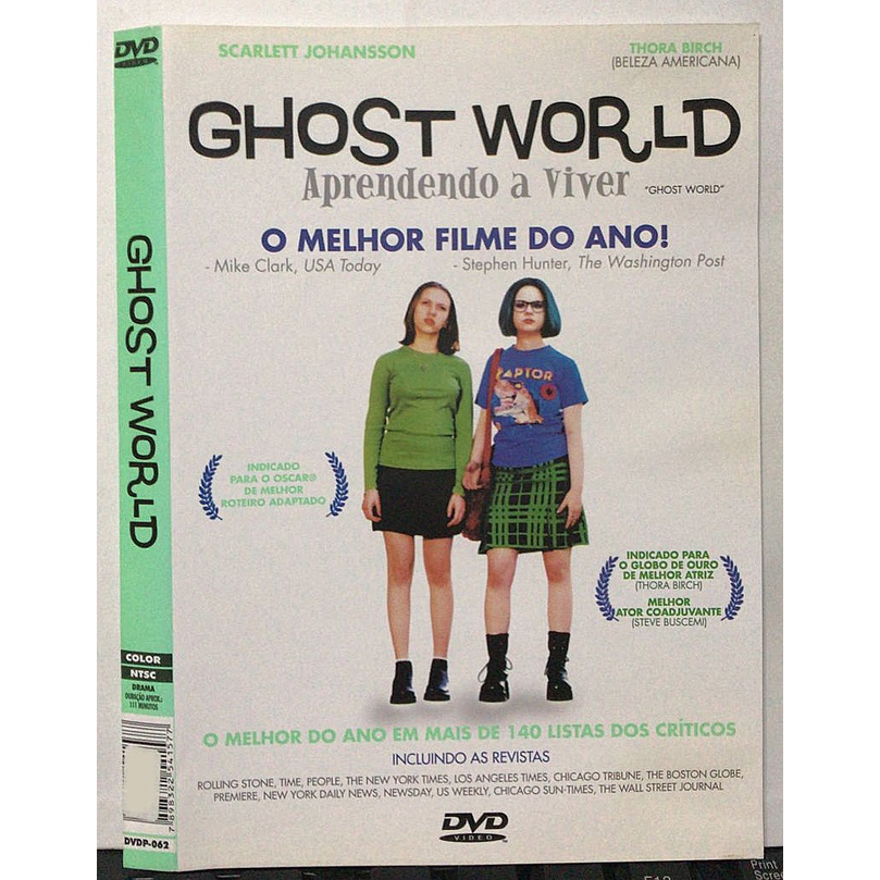 DVD Ghost World Aprendendo a Viver. Scarlett Johansson Thora Birch Steve Buscemi